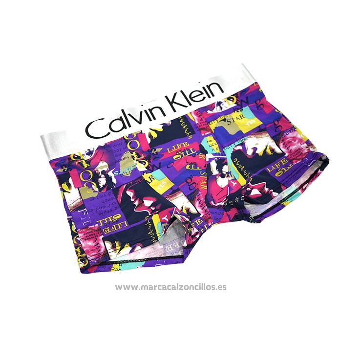 Boxer Calvin Klein Hombre Prints Colors Fucsia